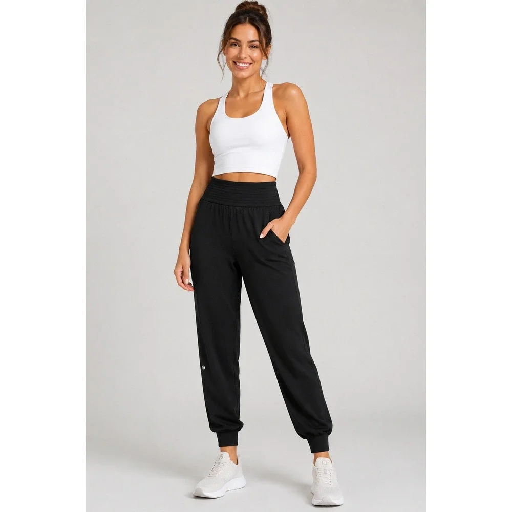 Lululemon Jogger Pants Women 8 Black Align Jogger High Rise Activewear 27 Inseam